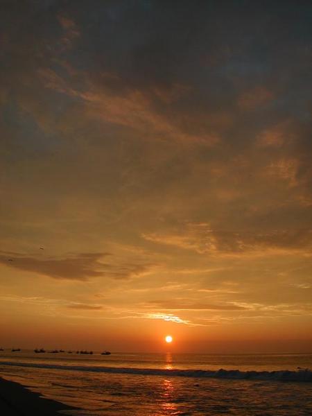 Zonsondergang in Peru