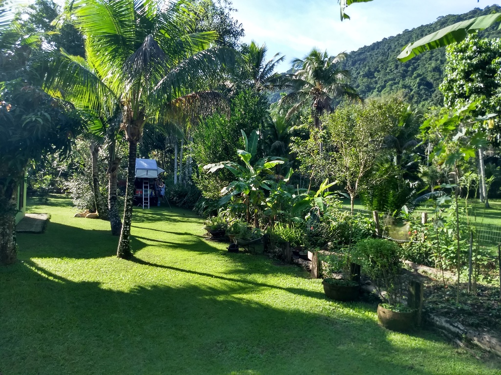 Camping in the garden