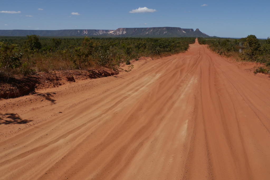 Lots of red sand