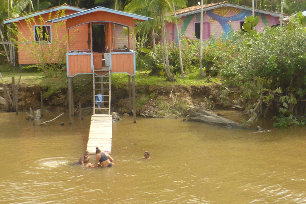 Washing, drinking and of course swimming