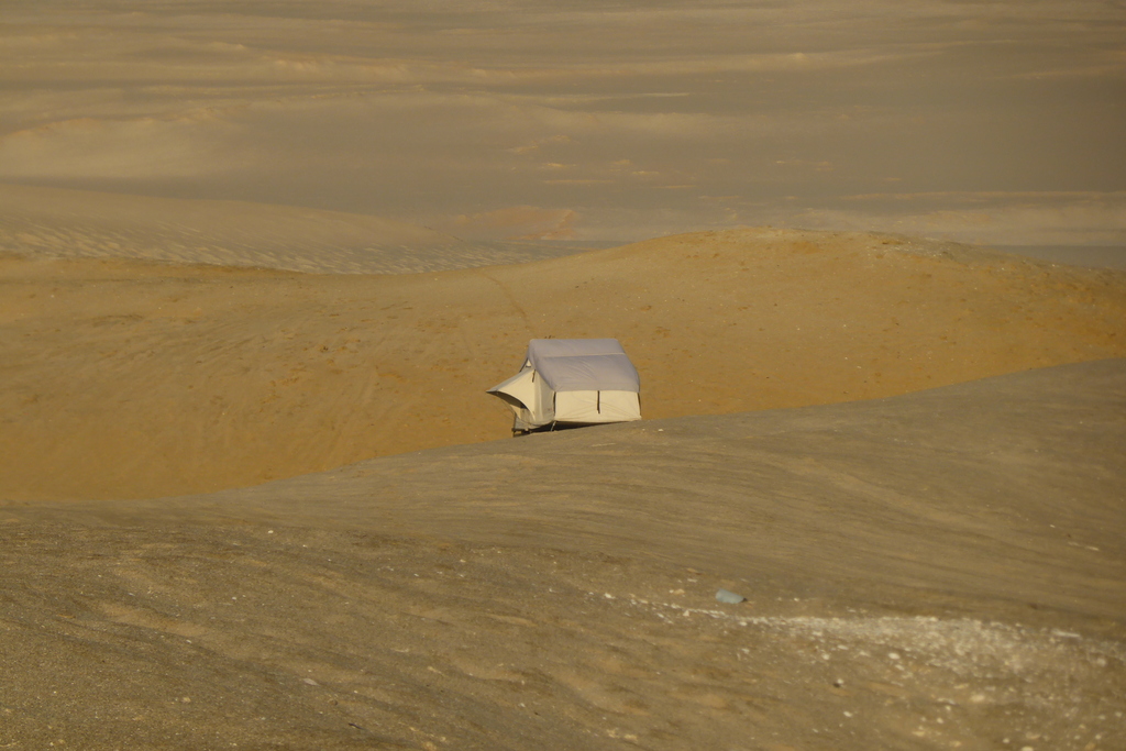 Daktent in de zandbak