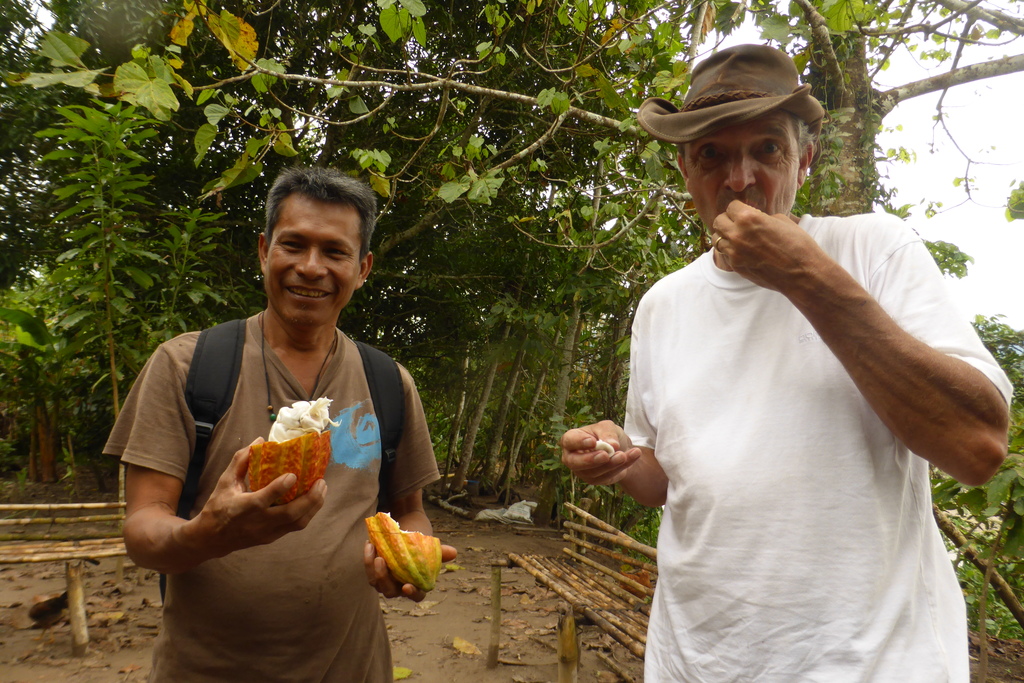 Cacao pulp eten