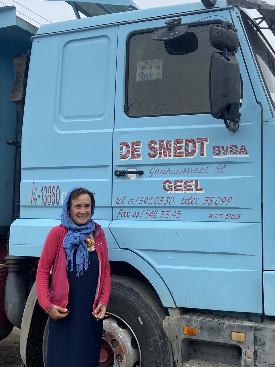 Second-hand truck from Isabelle's hometown